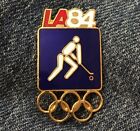 Field Hockey Olympic Pictogram Brooch Pin ~ 1984 Los Angeles Summer Games ~ LA