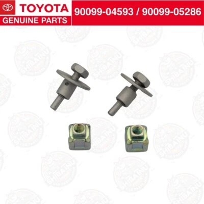 Toyota Genuine Air Filter box Bolt & Nut Set 90099-04593 ×2 / 90099-05286 ×2 New - Изображение 1 из 4