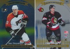 1997-98 Donruss Limited #80 ERIC DESJARDINS / CHRIS PHILLIPS - Flyers / Senators