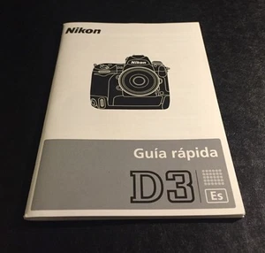 Original Nikon D3 DSLR Kamera - Kurzanleitung - Spanische Version - Bild 1 von 2