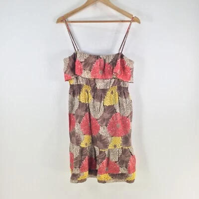 Juicy Couture Vestido Mujer US 4 aus 8 Lápiz Multicolor Floral Seda 111409 Foto 1 de 4