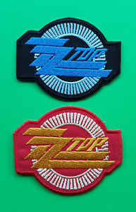 ZZ TOP  IRON OR SEW ON QUALITY EMBROIDERED PATCHES x 2 UK SELLER