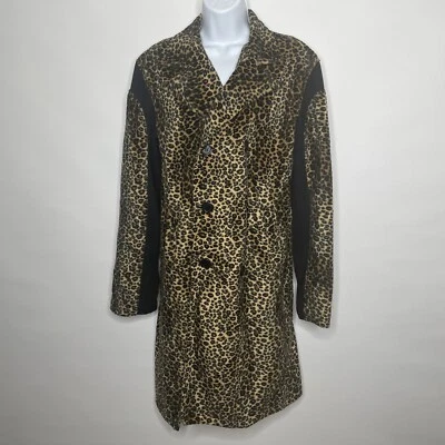 Abrigo Vintage Años 90 Sedicionarios Sexy Dynamite Londres Estampado Leopardo Imitación Piel Talla M Foto 1 de 4