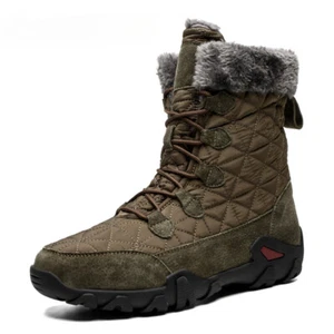 Winter Super Warm Snow Boots Men Waterproof High Top Sneakers Rubber Ankle Boots - Picture 1 of 21