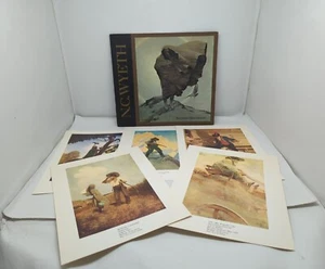 N.C. Wyeth 5 VTG Art Prints Inside Brandywine River Museum Exhibition Catalog - Picture 1 of 12