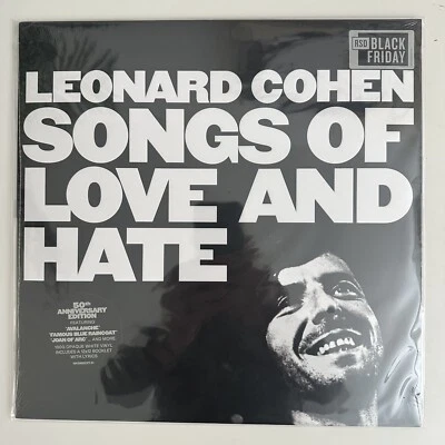 LEONARD COHEN SONGS OF LOVE AND HATE 180G WHITE VINYL BOOKLET RSD LP NEW SEALED  - Image 1 of 2