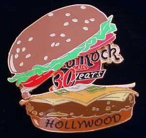 HOLLYWOOD CALIFORNIA BURGER OPENING 30TH HRC ANNIVERSARY LOGO Hard Rock Cafe PIN - Picture 1 of 1