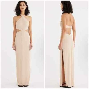 Rumer The Label x Revolve Nude Resortwear Cassidy Maxi Dress Size Medium - Picture 1 of 12