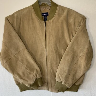 Reel Legends Men Leather Bomber Jacket Country Western Cowboy Soft Rodeo XL 100% - Image 1 of 4