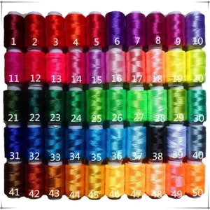 50Pcs/Lot 12G/Pcs Multicolor Ice Silk Embroidery Thread Sewing Embroidery Cross - Picture 1 of 4