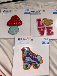 NEW Embroidered Patch Sticker Set Of (3) ,new - Picture 1 of 2