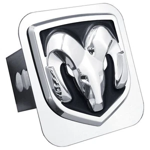 Dodge Logo Trailer Hitch Plug (Chrome) - Picture 1 of 4