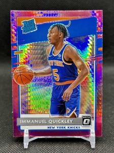 2020-21 Donruss Optic Pink Hyper Prizm Immanuel Quickley #175 Rookie RC Knicks