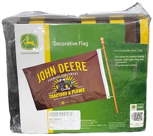 John Deere Decorative Tractor Flag 28" x 44" Double-Sided Nylon Indoor &Outdoor - Picture 1 of 2