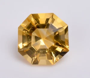 3.70 Carats Natural Yellow Citrine Cushion Shape Custom Cut Loose Gemstone - Picture 1 of 4