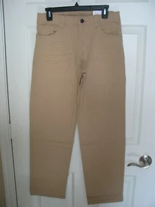 NWT Sonoma boys youth size 18 straight leg twill pants flexwear stretch fabric - Picture 1 of 10