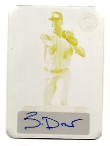 2024 Press Pass Premium Zach Dezenzo Printing Plate Auto BA-ZD1 Sn 1/1 - Picture 1 of 2