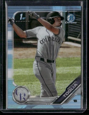 2019 Bowman Draft #BDC-64 Michael Toglia Chrome Sky Blue Refractor - Image 1 of 2