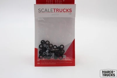 Scaletrucks Construction kit 5x Low loader Wheel set 17,5" grey/black ST-0410 1: - Image 1 of 3