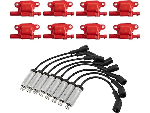 Juego de cables de bobina de encendido y bujía 45XW57Y para GMC W4500 2003-2008 adelante Foto 1 de 1