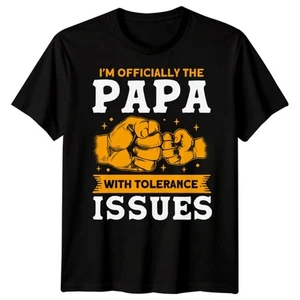 #17 Herren T-Shirt Papa mit Toleranzproblemen lustig Vatertag Tee Bester Papa aller Zeiten - Bild 1 von 3
