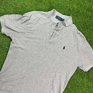 Polo Ralph Lauren Polo Shirt M Grigio Erica Vestibilità Classica Pony Logo Manica Corta - Foto 1 di 6