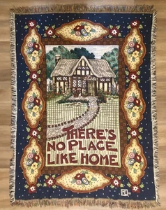 Maria Engelbreit Webteppich Überwurf Decke "There's No Place Like Home" - Bild 1 von 4