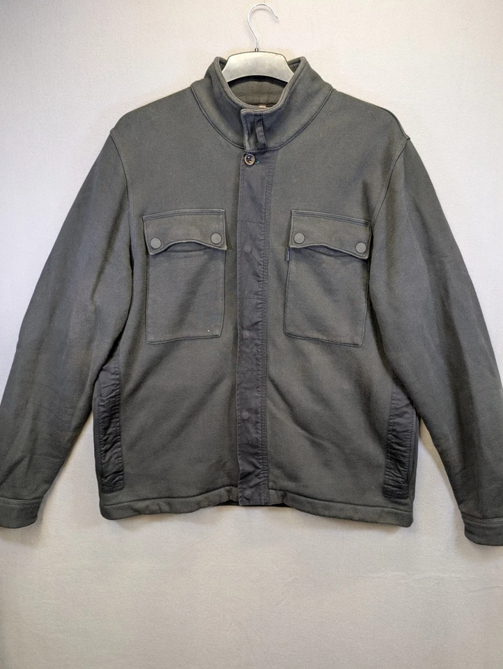 Chaqueta polar Paul Smith Jeans verde cremallera completa XXL 100 % algodón bolsillos Foto 1 de 4