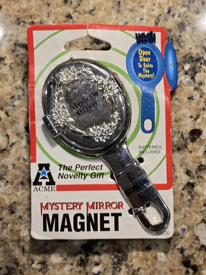 Imán de sonido para refrigerador espejo misterioso plateado Acme "Nuevo" Foto 1 de 4