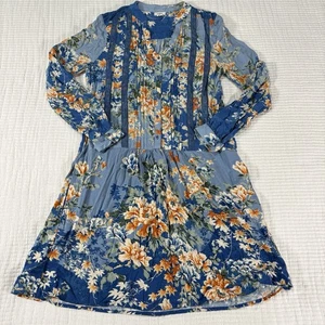 Anthropologie Tiny Dress Womens XS Gaina Mini Tunic Floral Boho Cottage Peasant - Picture 1 of 11