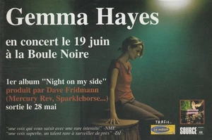 Folleto original GEMMA HAYES en concierto Hrench 2002 - Imagen 1 de 2