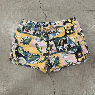 Patagonia Mujer Rosa Verde Floral Cordón Wavefarer Board Shorts Traje de Baño 0 Foto 1 de 4