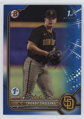 2022 Bowman Draft 1st Edition Blue Foil /150 Robby Snelling #BD-82 - Image 1 of 2