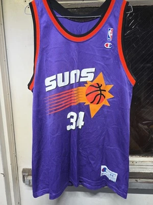 Size 44 - Charles Barkley Phoenix Suns #34 Champion Basketball Jersey, Very Nice - Image 1 of 4