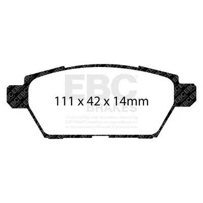 Pastillas de freno EBC Brakes DP31766C Redstuff cerámica bajo polvo Foto 1 de 2