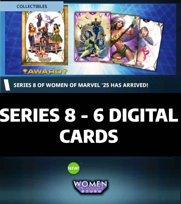 TOPPS 漫威收藏 | 漫威女性 25 系列 8 DROP 1 | 6 张数字卡 — 第 1/1 张图片