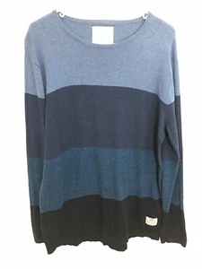 Jack & Jones Core Men's Jcojeppe Knit Crew Neck Sweater Blues XL 100% Cotton - Picture 1 of 6