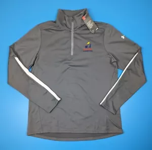 New Under Armour 1/4 Quarter Zip Women's Large Gray Loose Pullover Top - Picture 1 of 6