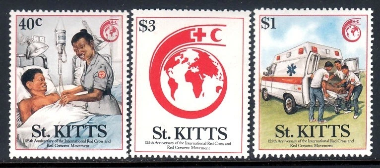 ST KITTS 1989 RED CROSS MEDICINE HEALTH CARE - Image 1 of 1