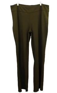 Linea by Louis Dell'Olio Pull-On Boot-Cut Knit Pants, Green, X-large - Picture 1 of 2