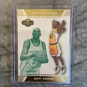 2007-08 Topps Co-signers Kevin Durant Jeff Green /59 Gold ROOKIE #74