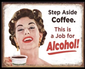 Step Aside Coffee Tin Sign, 12.5" W x 16" H - Picture 1 of 1