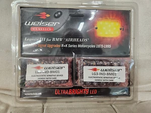 Inserto de señal de giro LED ultrabrillante Weiser Airhead Legacy III para motocicletas BMW - Imagen 1 de 3
