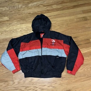Vtg 1990s Dale Earnhardt Jacket Sz M Competitors View Nascar #3 Black Red READ - Picture 1 of 18