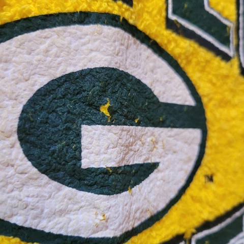 Green Bay Packers  Football Title Towel Collectible Yellow Shopco Licensed Pro Cover