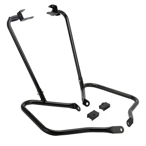 Black Rear Crash Bar for Harley 2014-up Touring Electra Glide Road Glide King - Picture 1 of 7