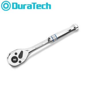 DURATECH 3/8-Inch Drive Ratchet Handle Ratchet Wrench Socket Wrench 90-Tooth NEW - Picture 1 of 10