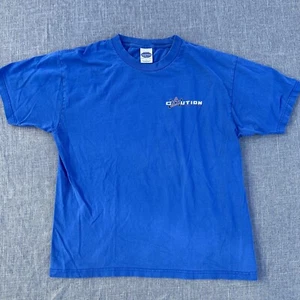 Achtung! Kiteboarding Surf T-Shirt Herren Large Blau Distressed Kurzarm - Bild 1 von 12