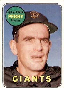 1969 Topps #485A Gaylord Perry San Francisco Giants EX