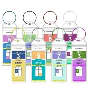 8pcs Cruise Luggage Tags Metal Loop Clear Tags Cruise Travel Accessories - Picture 1 of 12